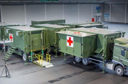 Rheinmetall komplettiert vierte Role 2 Rettungsstation für ukrainische (Foto: Rheinmetall AG)